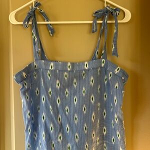 JCrew tie-strap tank